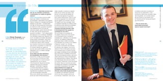 d’Annonay, député de l’Ardèche

56

À l’image de la montgolfière,
dont elle revendique la
paternité, la cité ardéchoise
n’a pas attendu les réformes
de modernisation de l’action
publique en cours : avec
ses différentes entités, elle
s’est déjà envolée vers
de nouvelles mutualisations
de moyens et mises en
commun de services pour,
à son échelle, optimiser
son intervention.

Vive la République numérique !

celle à laquelle il consacre la majeure
partie de son temps de travail. Cela
permet une plus grande lisibilité de
la carrière des agents et la garantie
de la chaîne hiérarchique. Aussi, le chef
de service appartient à la même entité
que les agents qu’il encadre. Plus de
700 agents sont ainsi managés. Avec
un ingrédient essentiel, la confiance entre
le maire de la ville-centre et le président
de la Communauté de communes.
Comment Annonay favorise-t-elle
le développement des usages du
numérique en son sein ?
Par la formation et la pratique de
nos agents. Nous avons mis l’accent
sur la nécessité de leur montée en
compétences. L’utilisation d’un standard
commun, de différents référentiels
graphiques selon l’entité concernée,
la numérisation du courrier ou la création
d’espaces “projets” sur l’intranet
sont autant d’exemples de pratiques.
En direction des usagers, nous avons
relancé le Point d’information jeunesse
en le couplant avec un Centre d’accès
aux usages numériques et aux multimédias.
Nous prévoyons l’installation de bornes
WiFi dans les espaces publics, sans pour
autant diminuer le niveau d’équipement
des établissements scolaires. Nous allons
aussi développer des services publics
sur Internet, notamment l’achat de tickets
de cantine. Nous ne sommes pas dans
une logique de contrainte ou révolutionnaire,
mais plutôt d’assimilation de l’usage.
Quels bénéfices les usages du
numérique vous apportent-ils pour
réformer votre mode de gouvernance ?
La rapidité et la réactivité s’imposent
comme les deux progrès permis par
le numérique. Cependant, cela a pour

corollaire la saturation et parfois un
risque de non-préparation. C’est
pourquoi je retiens plus volontiers l’idée
de la traçabilité. Les courriels restent,
les documents ne se perdent plus
et l’intranet permet l’accès permanent
aux informations.
> Pour en savoir plus
www.mairie-annonay.fr
www.cc-bassin-annonay.fr

Toute reproduction du présent ouvrage, totale ou partielle, quel que soit le support, est strictement interdite.

L’élu Olivier Dussopt, maire

Paroles d’élus Quel bilan pouvez-vous
tirer de vos chantiers numériques
d’optimisation en matière de gestion
interne ?
Olivier Dussopt Nous avons en effet
beaucoup utilisé le numérique pour
accompagner l’optimisation de la gestion
interne. Lorsque l’on mutualise des services
répartis sur sept sites – correspondant
à la Ville, la Communauté de communes,
le CCAS et le CIAS, auxquels s’ajoutent
sept établissements d’accueil des
personnes âgées, gérés directement par
le CIAS, ainsi que les équipements
sportifs et scolaires –, il est indispensable
de s’appuyer sur le numérique. Installation
d’un standard unique avec appel en voix
sur IP, circulation et transfert des pièces
reçues après numérisation, liens entre
les sites Internet de chaque entité, etc.
La tâche est vaste et vient s’ajouter
aux chantiers communs de numérisation
des services comptables ou d’état civil.
Un intranet destiné aux agents et
aux élus des quatre entités a aussi été
développé, pour un meilleur partage
de l’information.
Où en êtes-vous des opérations
de mutualisation des services ?
Aujourd’hui, la Ville, la Communauté
de communes, le CCAS et le CIAS
sont regroupés en un seul et unique
organigramme. Aucun service
n’est doublonné, depuis les services
opérationnels jusqu’à la direction
générale. L’ensemble s’organise,
y compris financièrement, autour
d’une convention de mutualisation
régulièrement actualisée et qui prévoit
une clé de répartition financière.
Nous avons décidé que chaque service
aurait une seule entité employeuse,

Gestion interne de la collectivité

l’interview de l’élu

57

Rapport.

Olivier Dussopt a été nommé
rapporteur du projet de loi sur la réforme de la
décentralisation et de la modernisation de l’action
publique, acte III de la décentralisation.

Rénovation urbaine.

Le cœur de ville d’Annonay a fait l’objet d’un
projet de requalification et de rénovation, dont
l’aménagement de la place des Cordeliers,
projet majeur et structurant inauguré en mai 2013.

Trouvaille.

Sur le site de la Ville, les
usagers ont accès à un service d’objets trouvés
virtuel.

Annonay

est membre de
l’Association des petites villes de France,
partenaire de Paroles d’élus.
parolesdelus.com

 