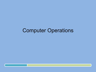Computer Operations 