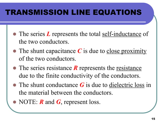 transmission line theory prp | PPT