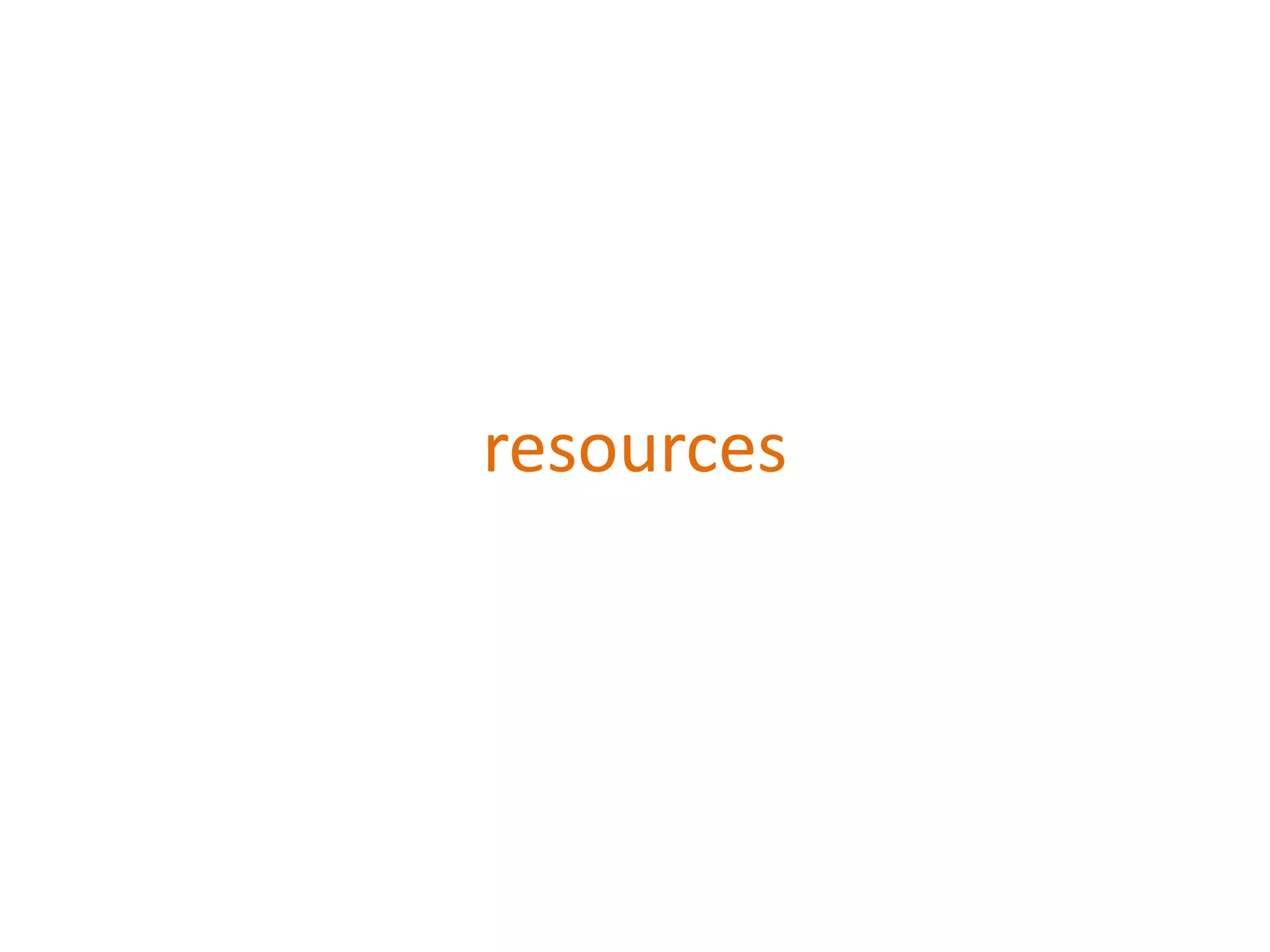 resources
 