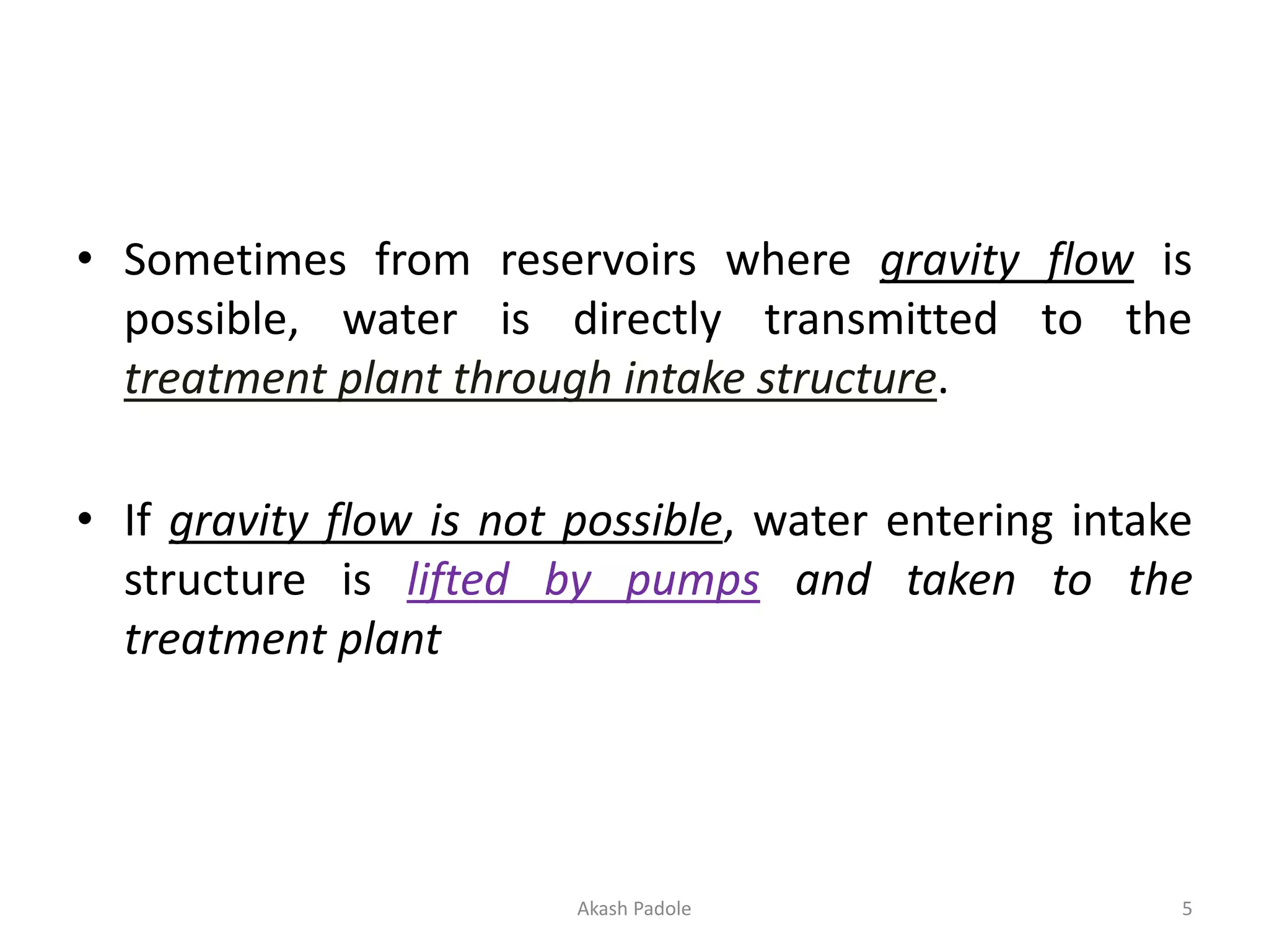 02 Types of Intake Structures | PPTX