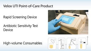 Rapid Screening Device
Antibiotic Sensitivity Test
Device
High-volume Consumables
 