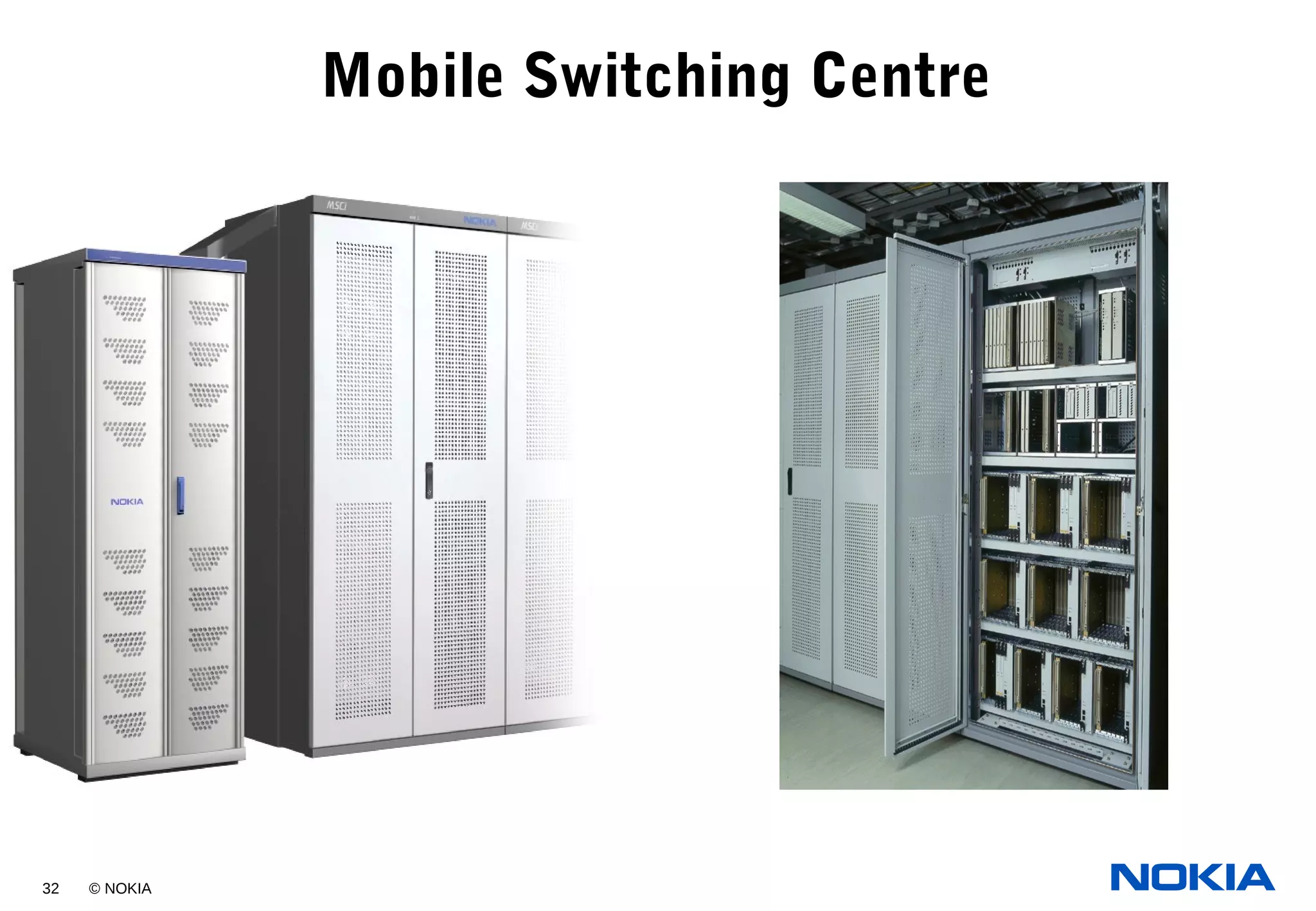 32 © NOKIA
Mobile Switching Centre
 