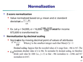 Decimal Scaling Normalization Example 02 Unit 2 Data Preprocessing methods.ppt