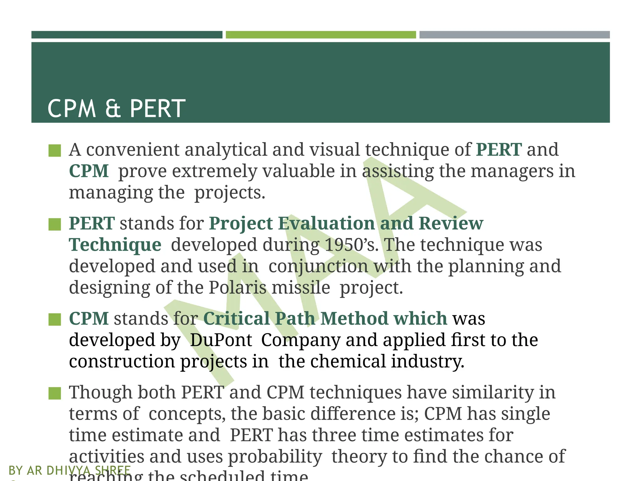 Critical Path Methods - Unit 2 With Problems | PPTX