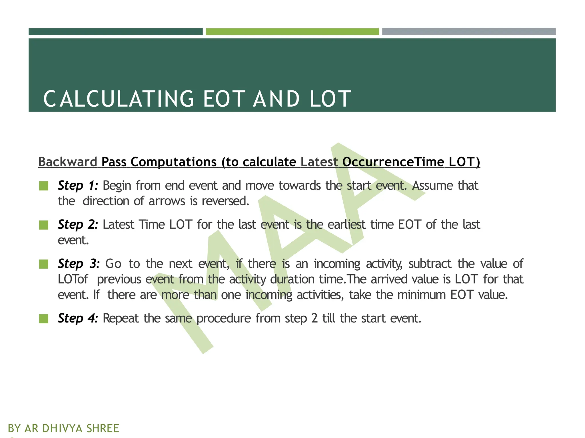 Critical Path Methods - Unit 2 With Problems | PPTX
