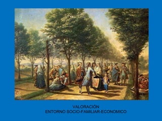 VALORACIÓN ENTORNO SOCIO-FAMILIAR-ECONOMICO 