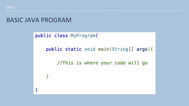 Variables and data types for java programming | PPT