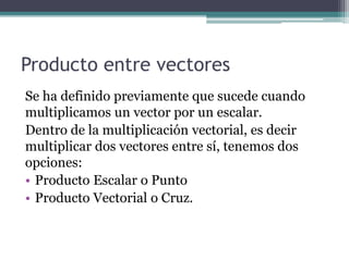 Vectores en R3 Producto escalar y vectorial | PDF