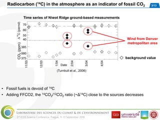 Potential of continental CO2 and 14CO2 observational networks to ...