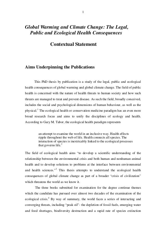 Phd Thesis On Global Warming, Essay About Multiculturalism Is The Aim