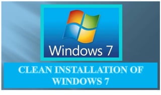 How to Reformat Computer Windows 7 - Clean Installation of Windows 7