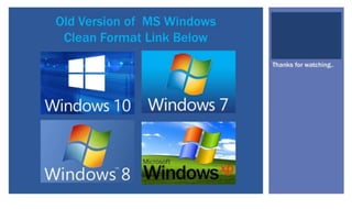Clean Windows 7 Clean Installation of Windows 7 - How to Reformat Computer Windows 7 | DOCX
