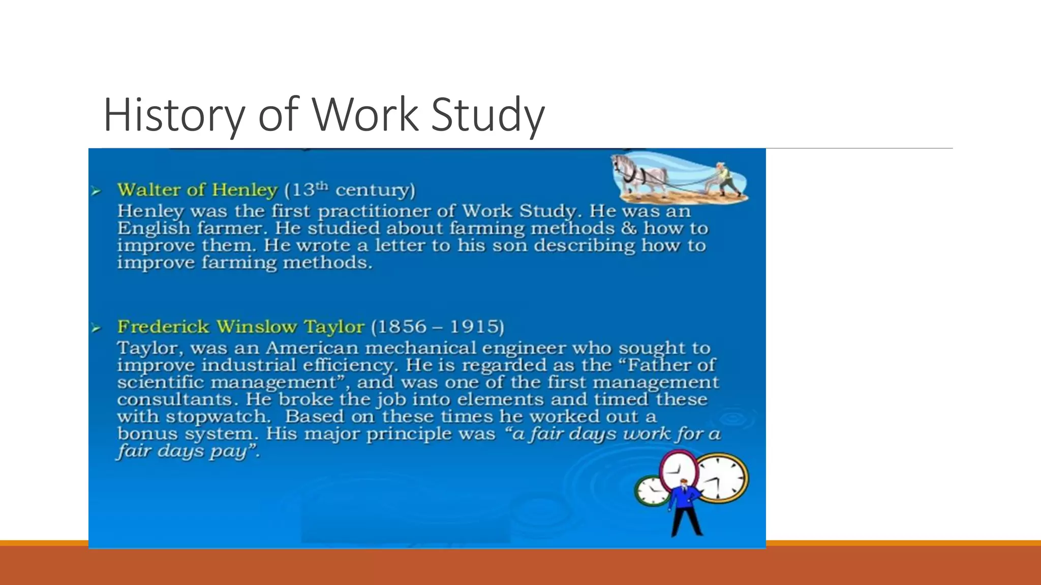 History of Work Study
 