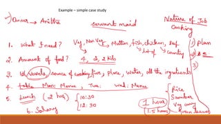 Example – simple case study
 