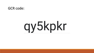 GCR code:
 