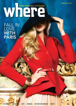 Magazine Where Paris n°241, english edition, daté février 2014, Jean-louis  Roux-Fouillet