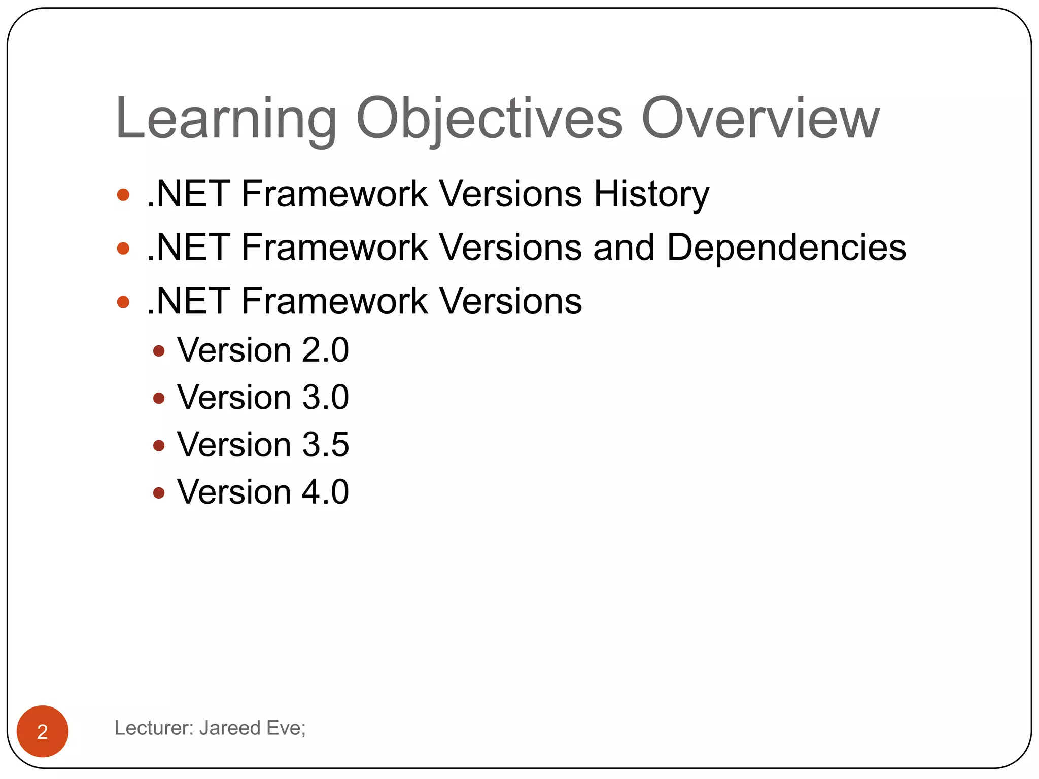.net frameworks | PPT
