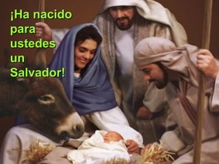 ¡Ha nacido
para
ustedes
un
Salvador!

 