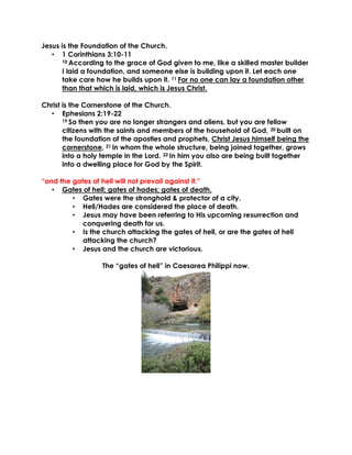 03-05-17, Matthew 16;13-20, Who Is Jesus | PDF