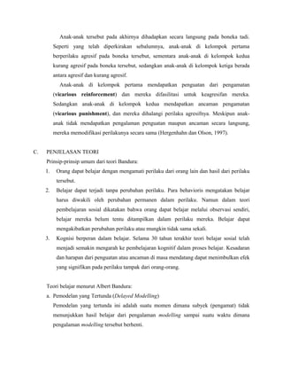 teori bandura | PDF