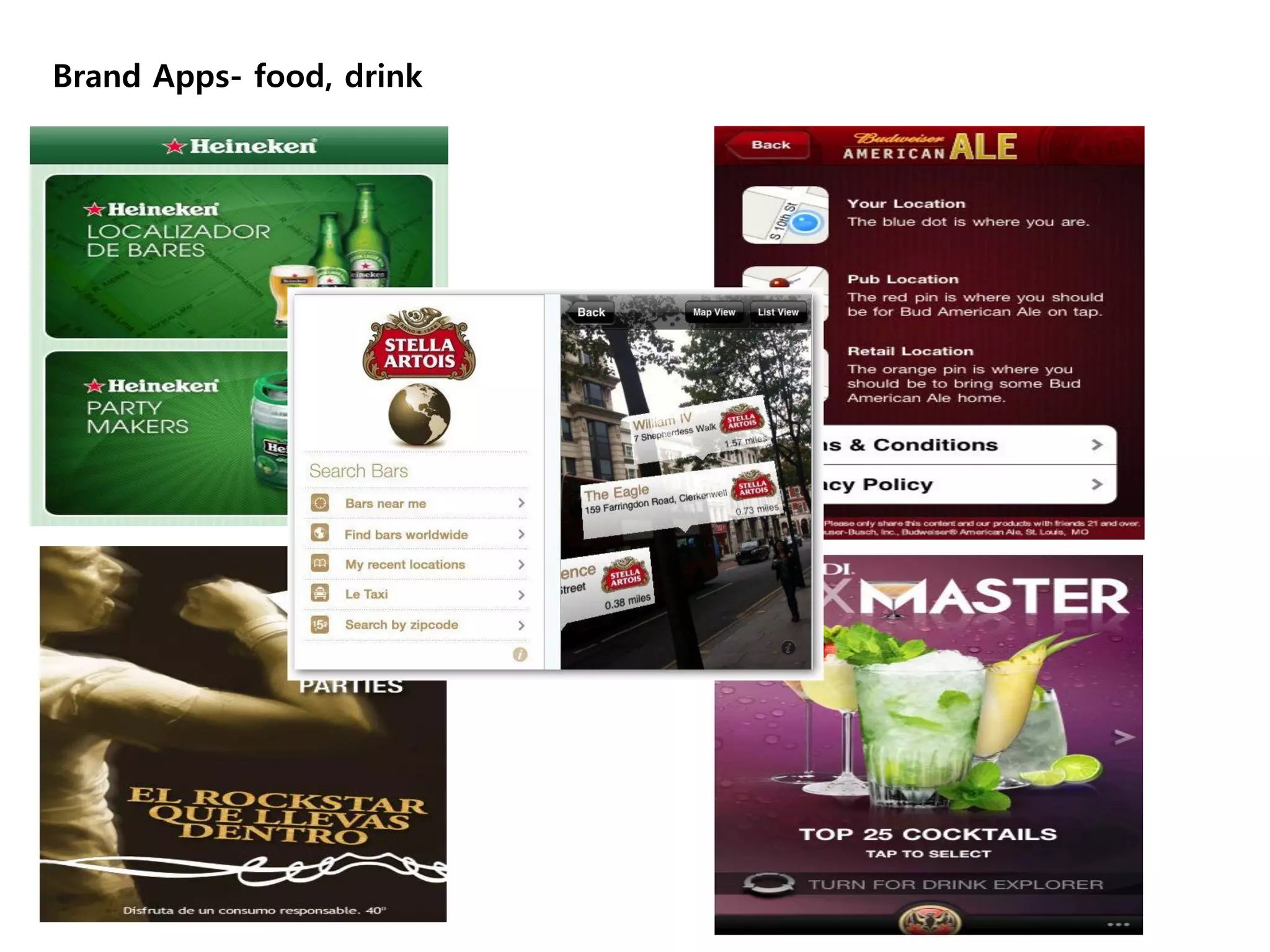 Brand Apps- food, drink
 