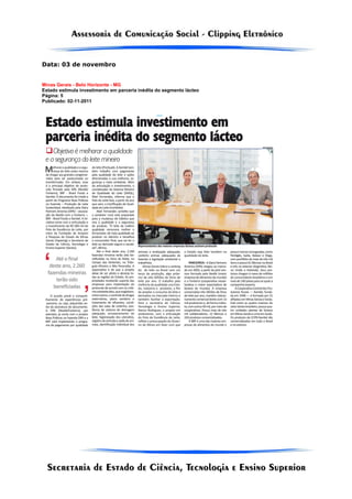 Data: 03 de novembro


Minas Gerais - Belo Horizonte - MG
Estado estimula investimento em parceria inédita do segmento lácteo
Página: 5
Publicado: 02-11-2011
 