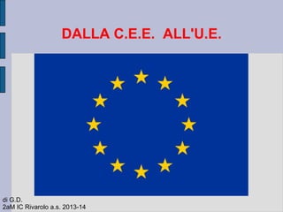 DALLA C.E.E. ALL'U.E.
di G.D.
2aM IC Rivarolo a.s. 2013-14
 