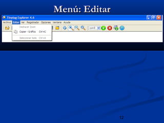 12
Menú: EditarMenú: Editar
 
