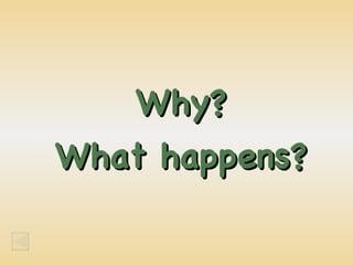 Why? What happens? 