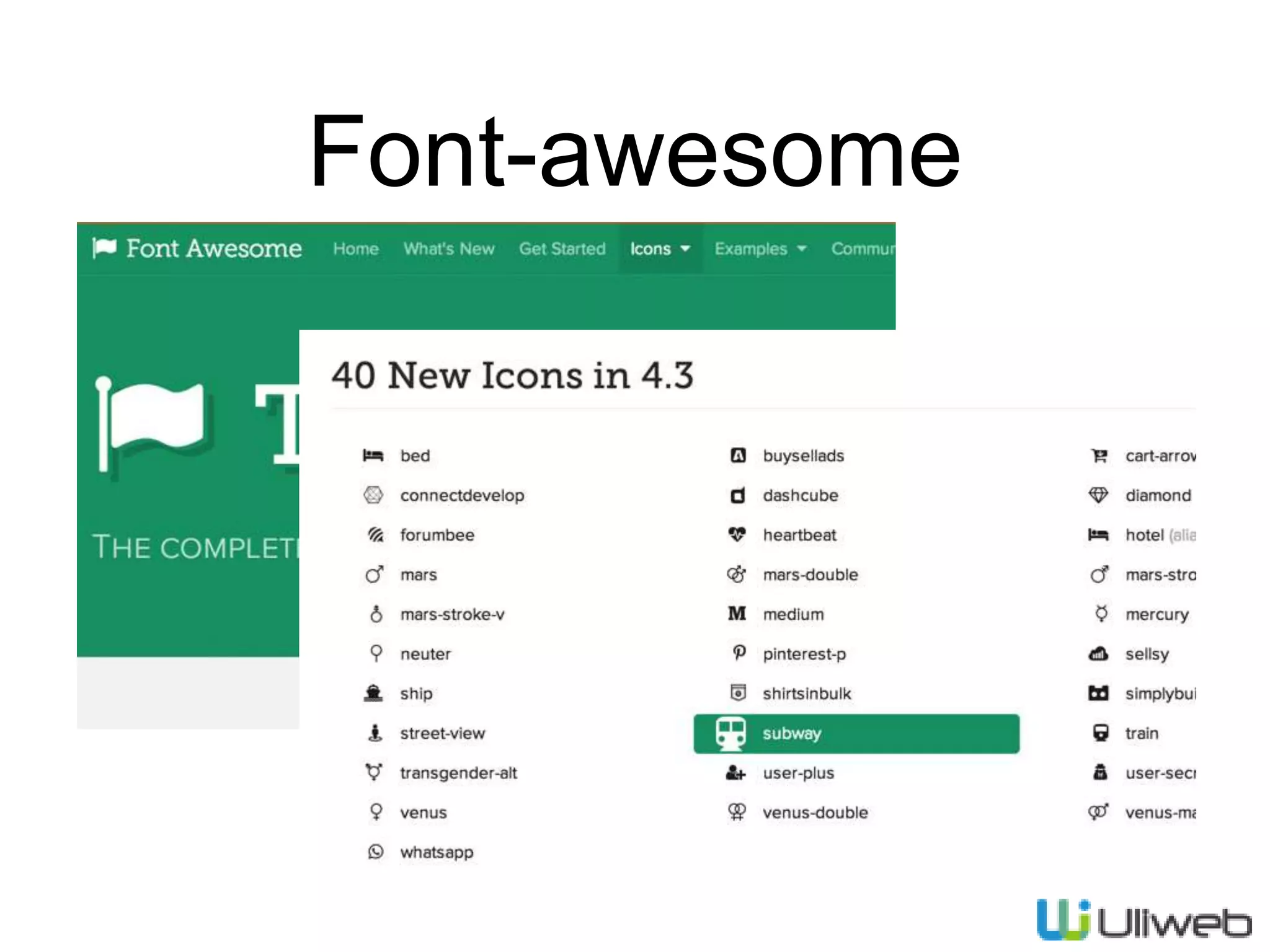 Font-awesome
 
