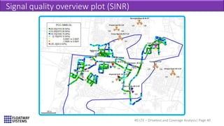 4G LTE – Drivetest and Coverage Analysis| Page 40
Signal quality overview plot (SINR)
 
