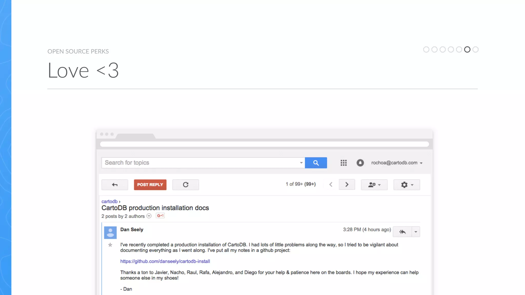 OPEN  SOURCE  PERKS
Love  <3
 