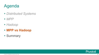 MPP vs Hadoop