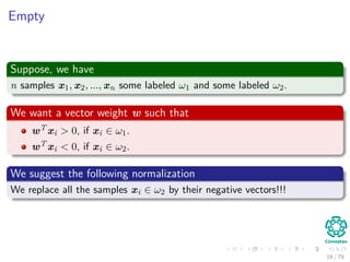 04 Machine Learning - Supervised Linear Classifier | PDF