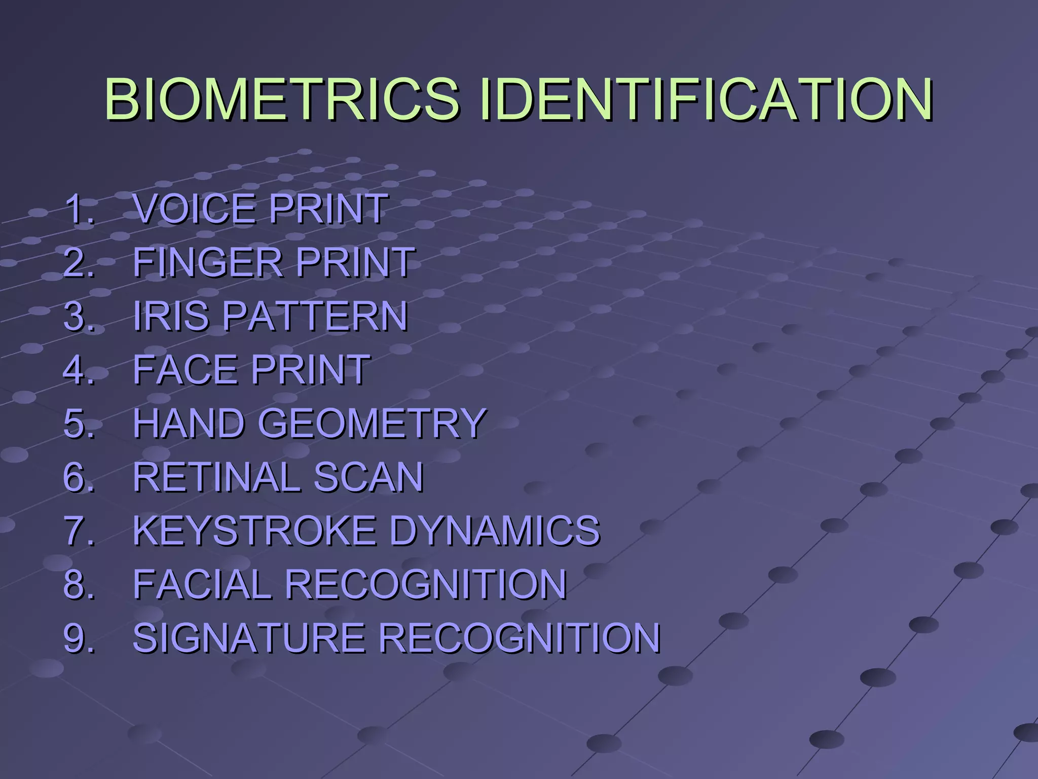 BIO-METRICS | PPT
