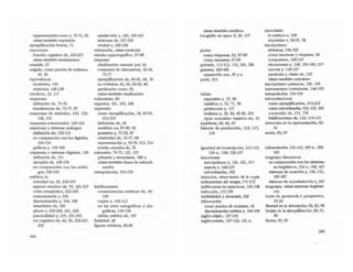 representad6n-como y, 70-71, 92
véase tambihl 6presión
ejemplificación ficticia, 71
emociones
función cognitiva de, 224-227
véase también ~ntimientos
empalia, 67
engaño, como prueba de realismo,
45,49
equivalencia
sem¡ntica, 140
sint¡ctica, 126-128
escultura, 33, 117
esquemas
definición de, 75-76
transferencia de, 75-n, 87
esquemas de simbolos, 126, 133-
136, 151
esquemas IlOlacionales, 126-134
esquemas y sistemas análogos
defmid6n de, 150-151
en comparación con los digitaJes,
150-154
gráficos y, 159-160
esquemas y sistemas digitales, 130
definición de, 151
ejemplos de, 148-150
en comparación con los an¡lo-
gas, 150-154
estético, lo
actividad en, 43, 218-219
aspecto emotivo de, 55, 221-227
como terapbltic:o, 222-226
comunicaci6n y, 232
discriminación y, 104, 109
inmediatez de, 109
placer y, 219-220, 231, 234
practicalidad y, 219, 231-233
rol cognitivo de, 44, 50, 224-227,
233 .
244
satisfacción y, 220, 230-231
síntomas de, 227-230
verdad y, 236-238
estimación, véase medición
estudio espectogr.ífico, 97-98
etiquetas
clasificación ·natural. por, 43
conjuntos de alternativas, 43-44,
75-77
ejemplificación de, 6().63, 66, 78
no-v~es, 42, 64, ~,86
predicados como, 63
vease también clasificación
eufemismo, 83
expertos, 101, 105, 108
expresión
como ejemplificación, 59, 87-95,
213-214
definición de, 95
meláfora en, 87-89, 93
posesión y, 57-59, 87
relatividad de, 55-57, 89
representación y, 53-59, 212, 214
tearias causales de, 55
extensión, 74-75, 125, 137
primaria Ysecundaria, 188 n.
véase también clases de subordi-
nación
extrapolación, 15+159
falsificaciones
consecuencias estéticas de, 99-
109
copias y, 110-112
en las artes autogr¡ficas y ala-
gtáficas, 110-118
mérito estético de, 107
fidelidad, 46
figuras retóricas, 83-86
véase también ~fora
fotografía de rayos X, 99, 107
""""'romo etiquetas, 63, 674J
como muestras, 67-69
grabado, 111-112, 115, ISO, 182
guiones, 183-185
separadón con, 35 y n.
gustO, 234
h¡bito
expresión y, 57, 90
metMora y, 72, 75, 78
proyección y, 157
realismo y, 29, 44, 46-49, 210
tipos .narurales- basados en, 43
lú~rbole, 83, 84, 87
historia de producción, 113, 115,
lI8
igualdad de transeri.pción, 112-113,
n6 n., 118, 126-127
ilocuciones
inscripciones y, 126, 191,217
marcas y, 126-127
subordinadas, 193
imitación, véase teoña de la copia
indicaciones del tempo, 171-172
indiferencia-de-catacteres, 126-128
inducción, 155-159
inefabilidad Ydensidad, 228
infonnación
como prueba de realismo, 46
discriminación estética y, 103-109
inglés-objeto, 137-138
inglb-sonido, 137-139, 141 n.
inmediatez
lo estético e, 109
expresión e, 54-55, 58
inscripciones
:atómicas, 134-135
como muestraS y etiquetaS, 66
compuesras, 134-135
elocudones y, 126, 191-192, 217
marcas y, 126-127
partituras y clases de, 125
véase también carncteres
inscripciones primarias, 139, 185
instrumentos contadores, 148-150
interpolación, 15+159
interpretaciones
como ejemplificación, 214-216
como suboKlinadas, 114, 125, 165
correcdón de, 173, 176
falsificaciones de, 110, 114-115
invención en la representación, 43-
44
ironia, 85, 87
Labanotaci6n, 121-122, 195 n., 196-
199
lenguajes discursivos
en COrDpar.¡d6n con los sistemas
no-Iingillslicos, 154 n., 160, 205
sistemas de flOOlci6n y, 144, 152,
185-187
sistemas de representaó6n y, 206
lenguajes, véase sistemas lingOísti-
000
leyes de geometría y perspectiva,
2$-32
libertad en la denotación, 63, 65, 90
límites de la ejemplificación, 63, 65,
90
lítOtes, 83, 87
245
 