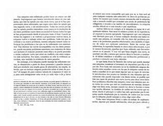 Una mAquina más sofisticada podría hacer un mayor uso del
pasado. Supongamos que hemos inttoducido datos en una mA-
quina, que ésta ha optado por una cierta curva, que se le han pro-
porcionado datos adicionales, que según estos datos ha optado por
una segunda curva, y así sucesivamente. Todas las curvas por las
que ha optado pueden entenderse como pasos en la resolución de
un único problema ruyos daros acumulativos fueran todos los que
se han proporcionado desde el principio hasta el fmal. Cuando se
vacian los registros y se vuelven a proporcionar nuevos datOS, la
máquina vuelve a trabajar sobre otro problema. Cada vez que se
erurente a un nuevo problema, nuestra máquina tomará como re-
ferencia los problemas a los que se ha enfrenlado con anteriori-
dad. Tras eUminar las curvas incompatibles con los datos presen-
tes, puede encontrar problemas anteriores con conjuntos de datos
que incluyen el conjunto presente entre ellos y se puede proceder
a anular cualquier curva que entre en conflicto con estos conjun·
tos más inclusivos. Por tanto, considera no sólo la evidencia in·
mediata, sino también la evidencia de casos pasados.
Sin embargo, si la máquina puede manejar las suficiente; cur-
vas, su eliminación a partir de datos presentes y pasados siempre
dará por resultado una ampUa gama de alternativas, tan ampUa, de
hecho, que no excluya ninguna predicción sobre el resto de puno
tOS.l LAl margen de para cuántos valores de x sepamos el valor de
y, para cada sub5iguiente valor m de x y cada valor n de: y, habrá
predsI la on:Ienada de a6Io una o unas pocas abscisas, se puede ianofar la dlferenda en-
Ite 0Itvaa que minddan en aus abIdsas. Asimismo, se le puede pedir a b miqulna que
en lugar de eliminar ):as curvas que no se ajuslen a los datos, e:scoja., enIte las curvu que se
aju$len a cieru;d esd.ndares de _vidad, la que estl nW cerca ele ~ a los datos, aun-
que ~ no pase por ninguno ele i0oi puntos. De nuevo, es po$ibIe que lo que se requier.o
no lea selettion3r o rechaz:u curvas, sino ca1ificutas seg(in su probabilidad relativa. Acle-
nW, la forma en que se conside.... la el<per>enaa de problemas pasados puede ser compli·
cada y sutil. CUando lUIIbi61 pasticipa una esca.Ia de preferencia, 5a puede basarse en b
$lmpliciclad de un tipo o de otro, en más ractores o Lan sólo en otros ractores diferentes;
puede ser fila O vali:.lble. rLnalmente, de romu nW gener:aJ podemos leer .pumOiSo y <uro
~,romo -ejeRlpIO$o e .!lipólesl5o. Nada de e$lO conuadice los lemas centrales que hemos
discutido antenormef1le.
21. Ibld., 1'1'1', p:5g. 72-81.
156
al menos una curva compatible que pase por m, n. EslO será así
para cualquier conjunto más exhaustivo de datos de problemas pa_
sados. De manera que cuanlO menos circunscrita esté b máquina,
más a menudo tendrá que cofl5ultar una escala de preferencia fija
obligatoria o recurrir a un cambio de proce~l.imiento. La máquina
erudita deberá. ser o una tozuda O una caprichosa.
Ambos defectos se corrigen si la máquina es capaz de ir ad-
quiriendo hábitos. Paca sacar el máximo partido de la experiencia,
se requiere la inercia apropiada. Supongamos que una máquina
está diseñada para que, al tomar cualquier decisión (raS haber to-
mado una primera, no consuJte sólo los dalaS del problema pre-
sente y de problemas pasados relacionados, sino también el regis-
tro de todas sus opciones ante riores. Entre las curvas que
sobrevivan, la supresión basada en estos datos seleccionará, o por
lo menos favorecerá, aquellas que haya utilizado más frecuente-
mente en el pasado. Y una vez que haya elegido una curva, se
quedará con ella a menos que nuevos datos la fuercen a cambiar-
la. El hábito establece o modifica una inclinación preferencial y
produce a menudo una única elección.
lo que hasta ahora he llamado .las CUrva"i que puede manejar
una máquina- constituye el inventario de respuestas que eUa es ca-
paz dar. Pero hasta este momento no se ha establecido ninguna dis-
lindón entre aquellas rurvas con las que la máquina cuerna de en-
trada y aquellas (si es que existe alguna) que es capaz de inventar.
Si introducimos ues puntos no lineales en una máquina que ini-
dalmente sólo puede responder con líneas rectas, es posible que
ésta sea capaz de producir una curva nueva para situar esos datos.
Pero podríamos describir esta máquina como una máquina que, en-
tre todas las curvas que está en condiciones de manejar, siempre
elige una línea recta, excepto cuando los datos la fuerzan a tomar
una opción diferente. la cuestión de cuáles son las rurvas que es-
taban -desde el principio- y ruáles han sido -generadas- por la má-
quina queda desplazada por la cuestión de cuá.les son las curvas
que la máquina puede manejar y cómo elige entre eUas.
Todas estas'máquinas llevan a cabo un trabajo de suplemen-
tación, algunas por simple adivinación, otras por puro cálculo y
157
 