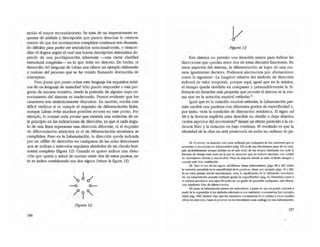 recido el mayor reconocimiento. Se trata de un impresionante es-
quema de ariálisis Y descripción que parece desechar la creencia
común de que los movimientos complejos continuos son demasia-
do dificiles para poder ser articulados notadonalmente, y desacre-
ditar el dogma según el OJa! una buena descripción sistemática de-
pende de una predisposición inherente -una cierta claridad
estructural congénita- en lo que debe ser descrito. De hecho, el
desarrollo del lenguaje de Laban nos ofrece un ejemplo elaoorado
y curioso del proceso que se ha venido llamando .FormaciÓn de
oonceplOS-.
Pero ¿hasta que punto reúne este lenguaje los requisitos teóri-
cos de un lenguaje de notaci6ru Sólo puedo responder a esta pre-
gunta de manera tentativa, desde la posición de alguien cuyo ro-
nocimiento del sistema es inadecuado. Parece evidente que los
caracteres son sintácticamente disyuntos. En cambio, resulta más
difícil verificar si se cumple el requisito de diferenciación fInita,
aunque Laban evita muchos pósibles errores en este punto. Por
ejemplo, lo normal seria pensar que existiría una violación de es-
te principio en las indicaciones de direcdón, ya que si cada.ángu-
lo de una linea representa una dirección diferente, ni el requisito
de diferenciación sintáctica ni el de diferenciación semántica se
cumplirían. Pero en la Labanotación, la dirección queda indicada
por un -alfi1er de dirección. en cualquiera de las ocho direcciones
que se indican a intervalos regulares alrededor de un circulo hori-
zontal completo (figura 12). Cuando se quiere indicar una direc-
ción que queda a mitad de camino entre dos de estos puntos, es-
to se indica combinando sus dos signos (véase la figura 13).
Figura 12
196
Figura 13
Este sistema no permile una ileración mayor para indicar las
direcciones que quedan entre dos de estas dieci~is Fracciones. En
otros aspectos del sistema, la diferenciación se logra de una ma-
nera igualmente decisiva. Podemos alarmamos por afumaciones
como la siguiente: .La longitud relativa del símbolo de direcciÓn
indicará su valor temporal., porque aquí, igual que en la música,
el tiempo queda dividido en compases y presumiblemente la di-
Ferencia en duración más pequeña que permite el sistema es la mis-
ma que en la notación musical estándar.u
Igual que en la hotación musical estándar, la Labanotación per-
mite escribir una partitura con diferentes grados de especificidad y,
por tanto, viola la condición de disyunción sem1ntica. El signo ad
lib y.la licencia explidta para describir en detalle o dejar abiertos
certos aspectos del movimienroJJ tienen un efecto parecido a la ca-
dencia libre y la notación en bajo continuo. El resultado es que la
identidad de la obra no será preservada en todas las cadenas de pa-
22 °menos. LlI durad6n m15 corta lndictd:.l ~ cualquiera de los CUlICI<':res que.se
prescnW1 o mencionan en ltlbonOlallon (pig. 52) C5 de una d~va panc de un como
pis, probablement<: porque incluso en el rná.5 )emo de 10$ lemjJOS habituales ~sa .serb 111
rrxci6n de liempa m1s cort:I en la que se esperana que un blilalÚl ejecuran. una unid2d
de movimiento distinta ym:oOodbIe. Pero no import2 dOnde "" 5inie el limile siempre Y
cuando C:SI~ bien r:3l2b1eck1o. .
23. hn el uso de los signos ad /lb/tum, vbse LalxmOlQ/ion, plgs. 88 Y 187. Sobn'
la ~ ~ en la eJpcdkicbd de la pwtinu1, vtase. por qemplo, P'ss- 59 y 262.
E$ en <':$105 pas:lje5 donde cpc:onuamos. creo, la signlf1OCl6n de la "cumad6n InIfOducto.
tia: .12 LlIbanotadOn permite cualquier pdo de C5pectlkidad- (pi" 6). Enlmdida romo si
el siSlema permiticr.l unalspectfoead6n en un grado de predsi6n cualquiera, esta arll'Tna-
áOn jmplic:aria falta de diferenciad6n.
De paso,la Labanc;ud6n parece ser redund'mt<:, a pesar de que no puede acIar.orse I
partir de Ja cxposici6n si los $imboIos akcmalivos lIOO realmente coextenslvos (por ejemplo,
v&s.e p;lg. 144). HCITIOi5 vi$» que los caracteres cocxte1WVOI de la miJslca I v«cs pueden
diferir en extensión; hast:I el presente no he dC!!CUbierto na<Ia ardIogo en eJ(lI tabanotlci6n.
197
 