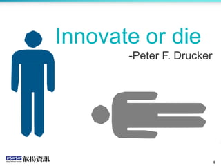 6
Innovate or die
-Peter F. Drucker
 