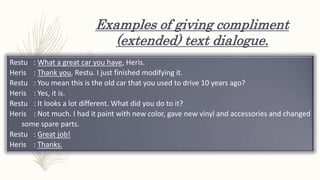 Compliments Text Giving compliment | PPTX