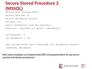 03. sql and other injection module v17 | PPTX