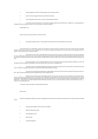 • Atrasos de pagamento. Você tem 14 dias para pagar mais se um regresso (cliente)
• você ver antes de você pagar. Não estamos a pedir dinheiro adiantado.
• Livre de alterações se não encontro o seu breve. Consulte Perguntas Frequentes
• o seu próprio contato personalizado. O seu funcionário de ligação acadêmica pessoal (PAULO) fazer a ligação com o escritor/pesquisador e
certifique-se de que a sua experiência conosco é lisa, livre de problemas e altamente satisfatório.
Porquê escolher a nós:
Escolha a nós para as coisas que fazemos e as coisas que nós não:
• temos sempre entregar ao tempo……Nunca padrões nem sempre permitem que você estabelece no último minuto
(Elas não lhe oferecem a sua 'Monet Black' se perder seu prazo porque em quinze anos temos nunca perdeu um prazo. Mas a cada semana somos contatados
por pelo menos dez pessoas que foram por outras monografias site em um prazo para o trabalho que já pagou para) eu nunca perca prazos e você não paga até você ter o
trabalho - e mesmo assim você tem 2 semanas para pagar *
• utilize apenas com base no Reino Unido Inglês falantes nativos de escritores que são atuais ou antigos acadêmicos em posta que são conhecidos
por nós e cujos CBS temos confiança (Teste-nos, e mail US e aplicar a escrever para nós. Recebemos muitos pedidos de cada semana de pessoas que querem trabalhar para
nós. Verificar o CBS exigimos) outros sites usam escritores freelance, não REINO UNIDO escritores e estudantes, que é a forma como eles podem lhe cobrar tão pouco para um
script.
• temos sempre oferecer a você um totalmente editado, prova de ler e totalmente script referenciado usando textos acadêmicos e revistas. Nós
não elástico seu script com glossários da Wikipédia ou outros sites desconhecidos, como outros sites monografias fazer.
• nunca deixar você abrir a acusações de plágio porque cada palavra, cada frase é escrita para você e nunca mais voltou a ser usado. Nós não "copiar
e colar" ou desenhar em quaisquer bancos de dados. Cada comissão é totalmente personalizada e exclusiva.
• nunca envie uma comissão até que sabemos que é o padrão exigido e muito mais. Nós nunca tomarmos a palavra do escritor para você que "é
bom". Todos os scripts são verificados (controle de qualidade) antes de serem enviados para você.
• oferecemos uma taxa realista para a tarefa. Sabemos que são mais caros do que os outros e de que nos orgulhamos porque sabemos que eles
oferecem não é viável. (O calculador de custos de um site oferece umas 20.000 palavras da dissertação com 100 referências dentro de 24 horas para menos de £ ok!) Ser
sensata, obter real! Monografias acadêmico de alta qualidade não é barato…Mas você realmente quer à custa dos sites baratos? Falha graus, demodulo tomadas, em diferidos
fundamentos…. E depois existem as acusações de plágio, conselhos de disciplina e de perder o seu grau, um que você já pode ter e todas as suas aspirações para o futuro…….
Tudo isso eu risco usando alguns sites
* Se você for um cliente este pode ser consideravelmente mais longo.
Quem usa nós?
Profissionais ocupados, altos folhetos que precisam de qualificações de nível superior para promoção ou de permanecer ainda. Nossos clientes bem-sucedidas
incluem:
• altos executivos de negócios no Reino Unido e no estrangeiro
• Médicos e Profissionais da Saúde
• altos trabalhadores sociais
• oficiais militares
• Funcionários do governo
 
