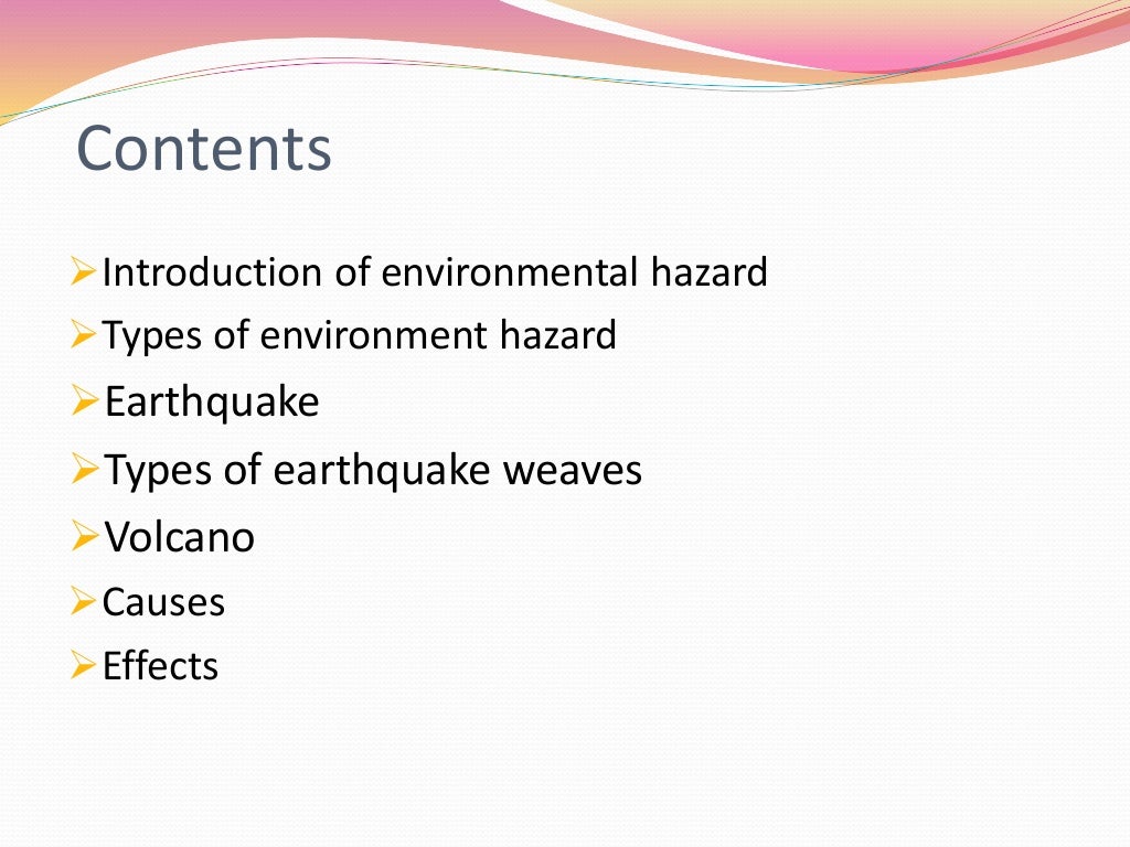 Environmental Hazards