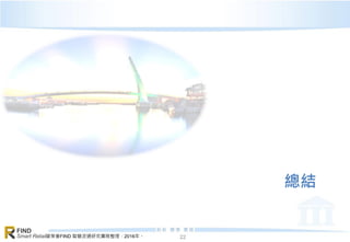 資策會FIND 智慧流通研究團隊整理，2016年。
FIND
Smart Retail 22
總結
 