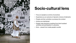 Patterns from
Big Data
• Identify behaviour patterns
• Answers what is happening / but not why
• Numbers / Detailed / Specific and focused
• Helps identify issues in the past and present
• Predict the future based on patterns
• Reliability and generalizability
• Algorithms do the interpretation
• Shows reality
• Behavioural analysis – what people do and what drives this
• At a distance
@janevita #Digitalist #cocreation #bmwsummerschool
 