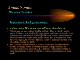 Dinosaur world presentation | PPSX