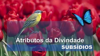 Atributos da Divindade
SUBSÍDIOS
 