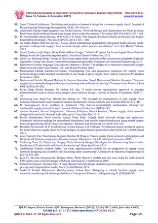 A REVIEW OF MATHEMATICAL MODELS FOR SUPPLY CHAIN NETWORK DESIGN | PDF