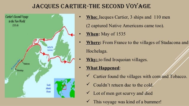 cartier voyage map